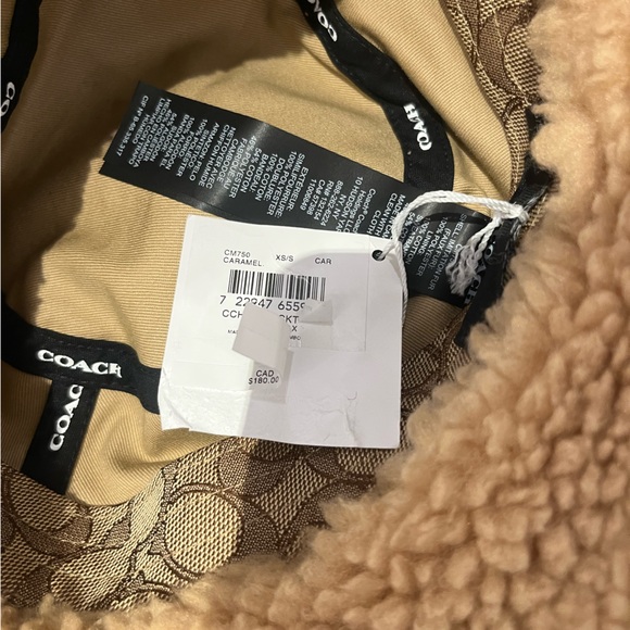 NWT Coach Outlet Sherpa Bucket Hat - Picture 8 of 9